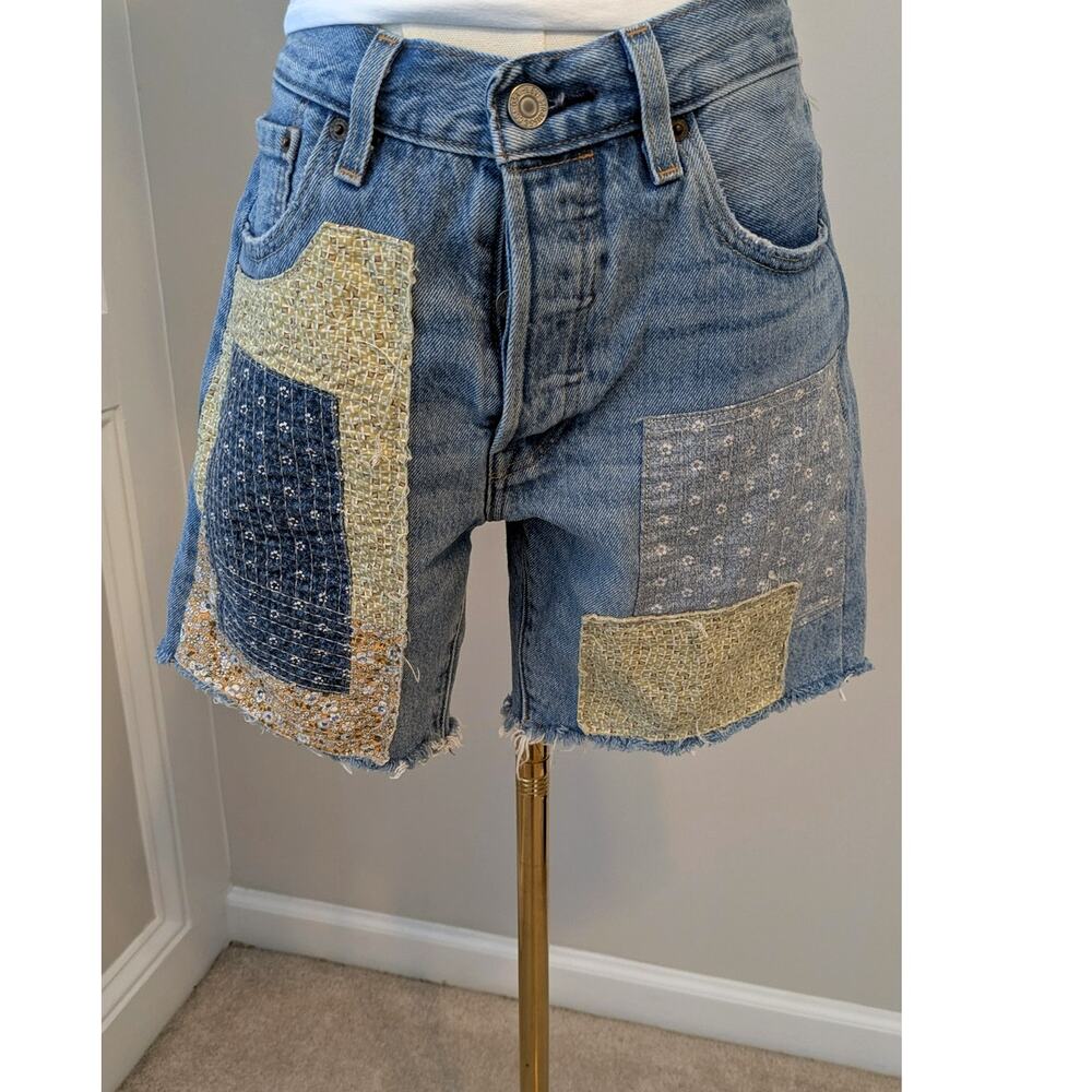 Men's (Unisex) Levi's 501 '93 Sashiko Patchwork Denim Shorts